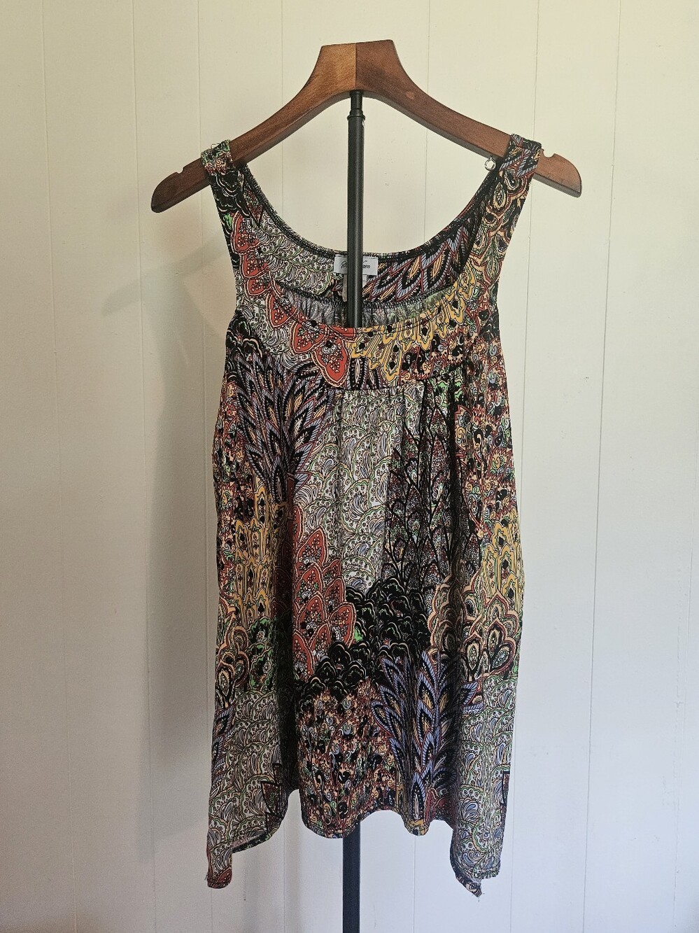 Star Vixen Multicolor Paisley Scoop Neck Tank Top Size 2X